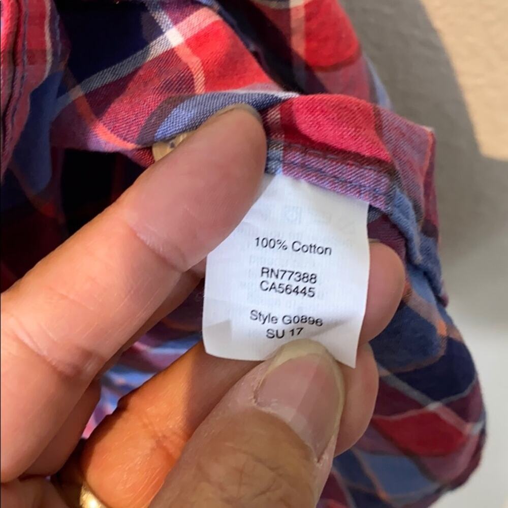 J Crew Factory Plaid Long Sleeve Boy Fit Shirt - Picture 12 of 13